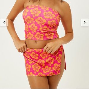 FRANKIES BIKINIS PEACE TERRY TOP AND ENZO BOTTOMS